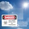 Signmission Rifle Range Impact Area No Trespassing Danger Sign, Vinyl Decal, 14in W x 10in L, 2PK OS-2PACK-DS-D-1014-L-1695 - alternate 6